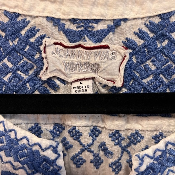 Johnny Was Azure Boho Drape Top - Picture 5 of 7